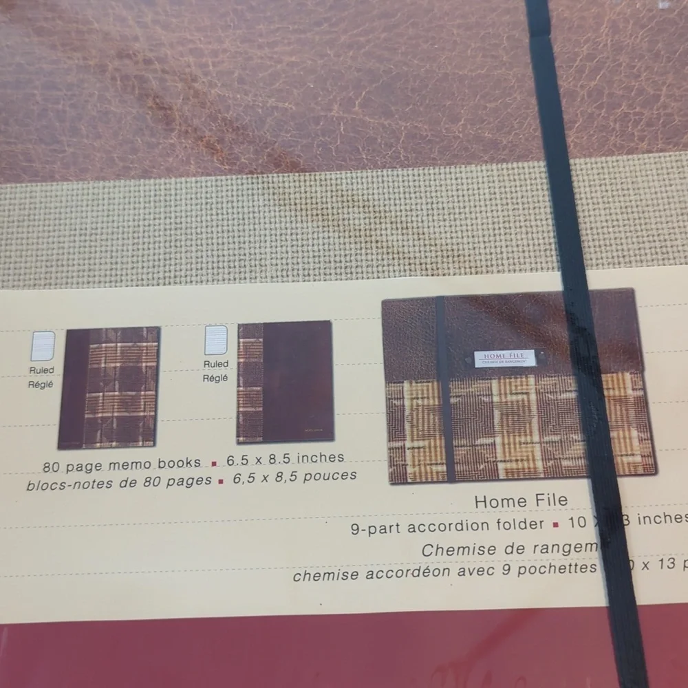Russet Textile Collection Home File + Two Notebooks